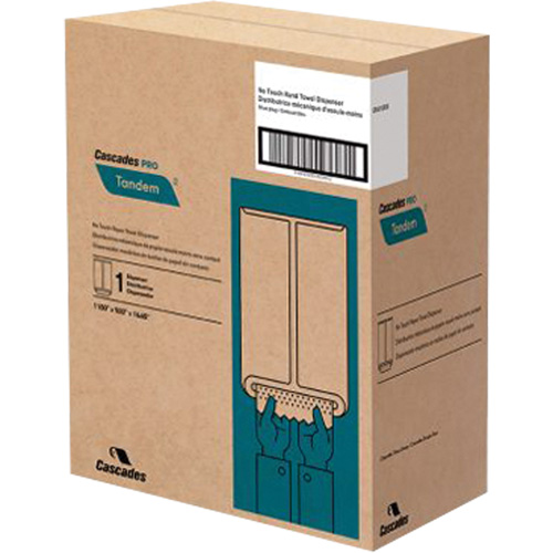Distributeur d'essuie-mains Pro Tandem, Sans contact, 11,5" la x 9" p x 16,6" h Ontario Packaging