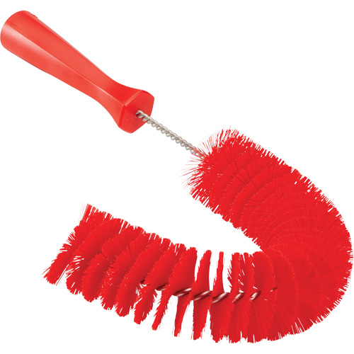 Brosse recourb&eacute;e, Soies Moyen/Ferme, Longueur de 15-1/2", Rouge Ontario Packaging