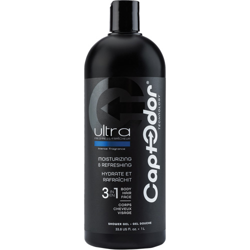Gel douche 3 en 1, 1000 ml, Ultra fraîcheur, Bouteille Ontario Packaging