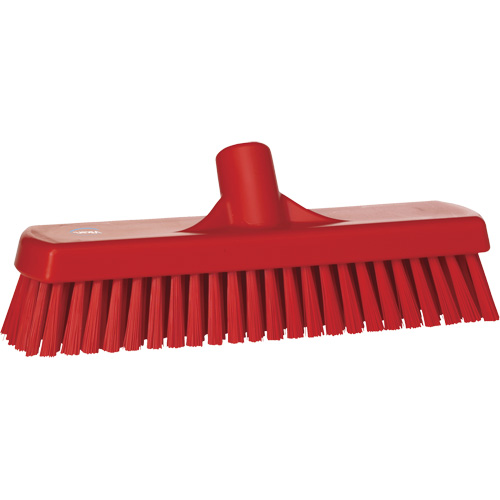 Brosse &agrave; r&eacute;curer pour planchers et murs, Crins Ferme, 12", Polyester, Rouge Ontario Packaging