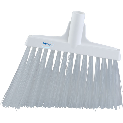 Angle Broom Head, X-Coarse Bristles, 12", Polyester, White Ontario Packaging