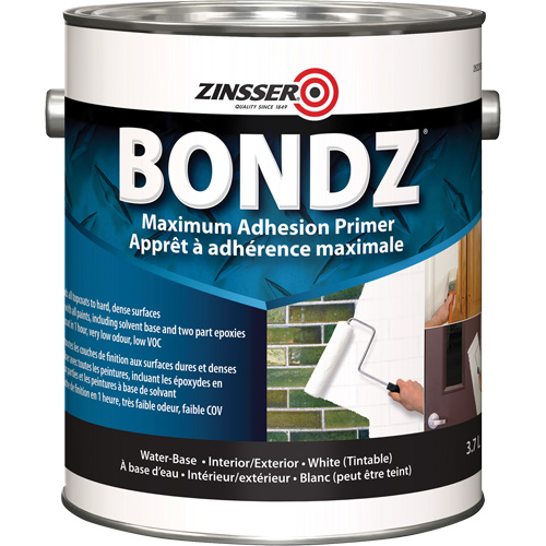 Bondz&reg; Maximum Adhesion Primer, 3.78 L, Gallon, White Ontario Packaging