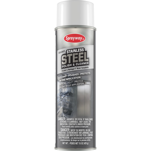 Stainless Steel Polish & Cleaner, 20 oz., Aerosol Can Ontario Packaging