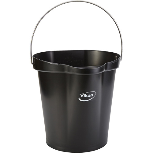 Seau pour l'hygi&egrave;ne des aliments, Noir, 3 gal. US Ontario Packaging