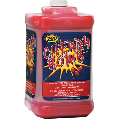 Nettoyant surpuissant pour les mains Cherry Bomb, Pierre ponce, 3,78 L, Bouteille, Cerise Ontario Packaging