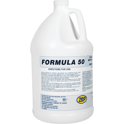 Nettoyant alcalin pour gros travaux Formula 50, 4 L, Cruche Ontario Packaging