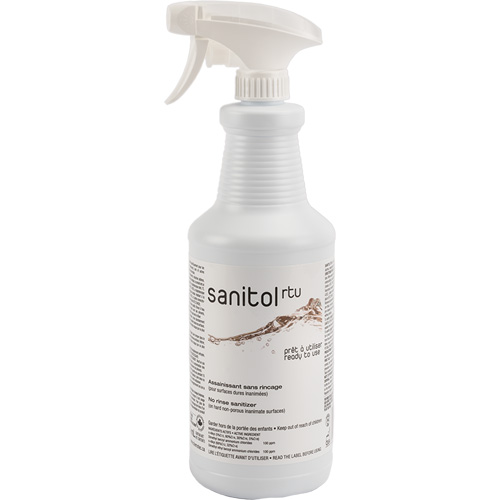 D&eacute;sinfectant et assainissant concentr&eacute; Sanitol, 950 ml, Bouteille &agrave; g&acirc;chette Ontario Packaging