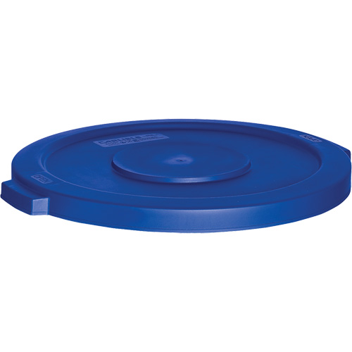 Waste Container Lid, Flat Lid, Plastic, Fits Container Size: 22" Dia. Ontario Packaging