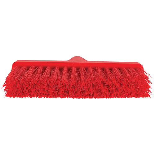 ColorCore Angle Head Broom, Medium Bristles, 10", Polypropylene, Red Ontario Packaging