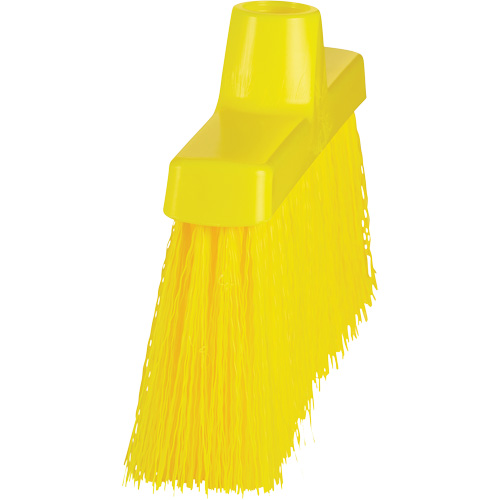 ColorCore Angle Head Broom, Medium Bristles, 10", Polypropylene, Yellow Ontario Packaging