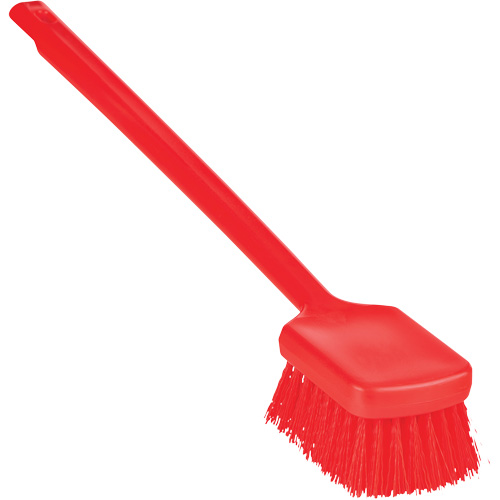 Brosse &agrave; manche long ColorCore, Soies Ferme, Longueur de 20", Rouge Ontario Packaging