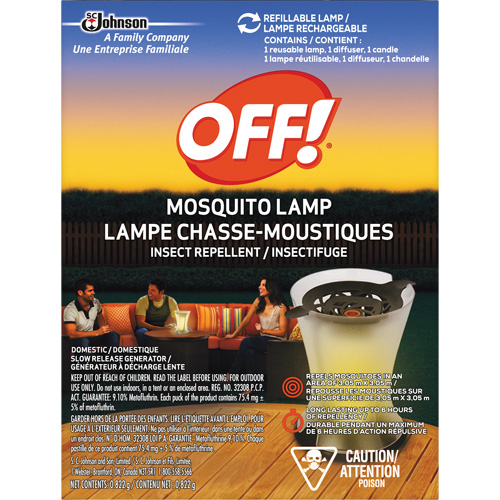 OFF! PowerPad&reg; Mosquito Repellent Lamp, DEET Free, Lamp, 0.822 g Ontario Packaging