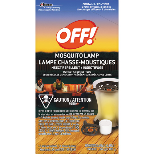 OFF! PowerPad&reg; Mosquito Repellent Lamp Refills, DEET Free, Refill, 1.644 g Ontario Packaging
