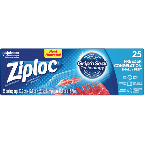 Sacs de cong&eacute;lation Ziploc Ontario Packaging