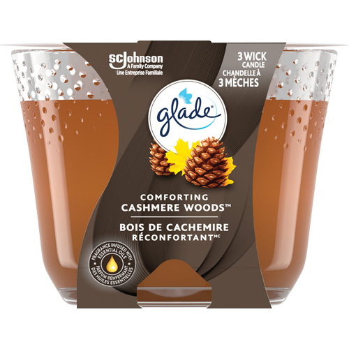 Glade&reg; 3-Wick Candle, Cashmere Woods&reg; Ontario Packaging