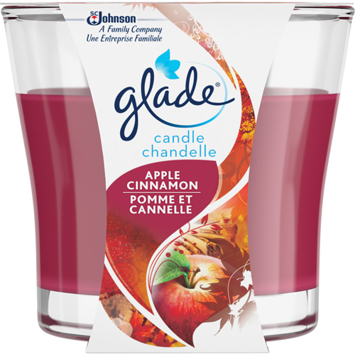 Chandelle en pot Glade, Pomme cannelle Ontario Packaging