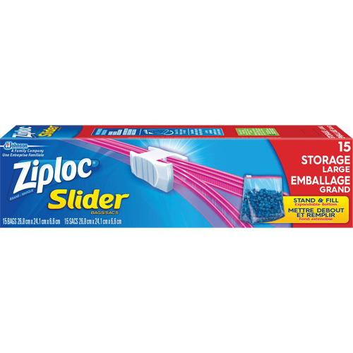 Ziploc&reg; Slider Freezer Bags Ontario Packaging