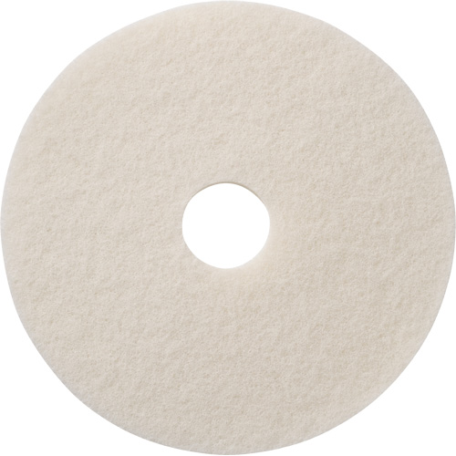 Tampons &agrave; polir pour planchers, 12", Polissage, Blanc Ontario Packaging