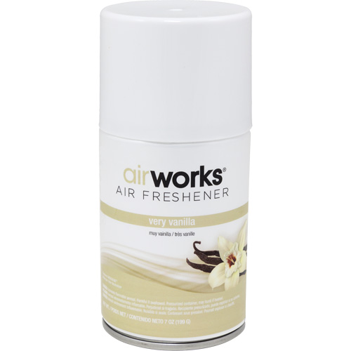 AirWorks&reg; Metered Air Fresheners, Very Vanilla, Aerosol Can Ontario Packaging