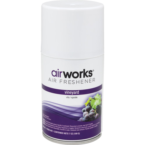 AirWorks&reg; Metered Air Fresheners, Vineyard, Aerosol Can Ontario Packaging