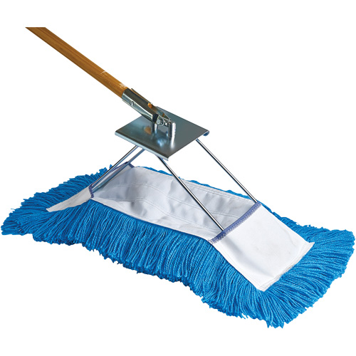 Dust Mop with Frame & Handle, Slip On Style, Yarn, 36" L x 5" W Ontario Packaging