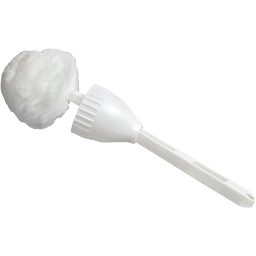 Cleaning Swab with Cup, 14-1/2" L, Acrylic Bristles, White Ontario Packaging