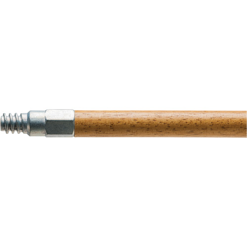 Handle with Metal Tip, Wood, ACME Threaded Tip, 15/16" Diameter, 54" Length Ontario Packaging