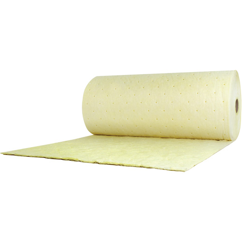Tampon absorbant pour produits chimiques, Lourd, 150' lo x 38" la, Absorption 89,4 gal Ontario Packaging