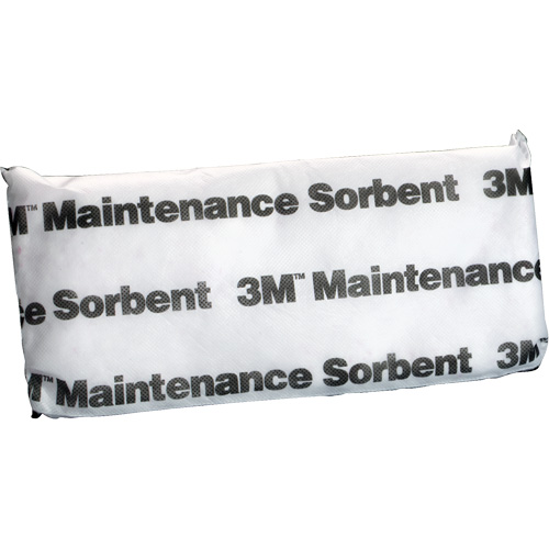 Maintenance Sorbent Pillow, Oil Only, 15" L x 7" W, 12.6 gal Absorbency/Pkg. Ontario Packaging