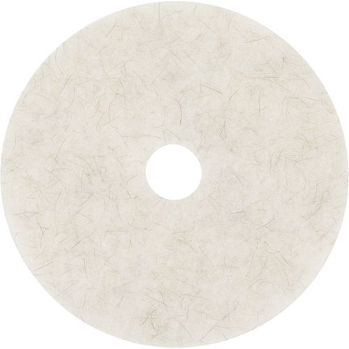 Natural Blend Pad, 17", Burnishing, White Ontario Packaging