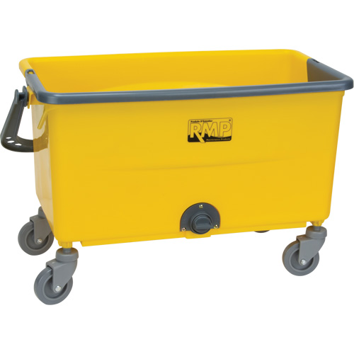 Seau et essoreuse pour vadrouille en microfibres, Passoire, 11 gal. US (44 pintes), Jaune Ontario Packaging