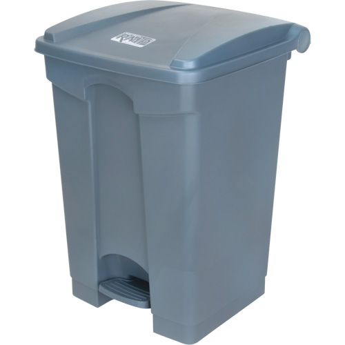 Step-On Garbage Can, Plastic, 12 US gal. Capacity Ontario Packaging