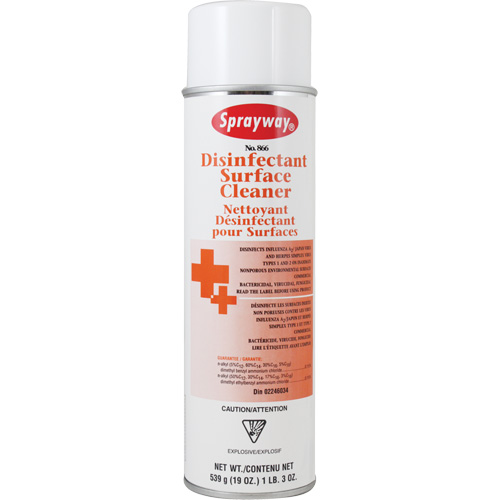 Disinfectant Surface Cleaner, 19 fl. oz., Aerosol Can Ontario Packaging