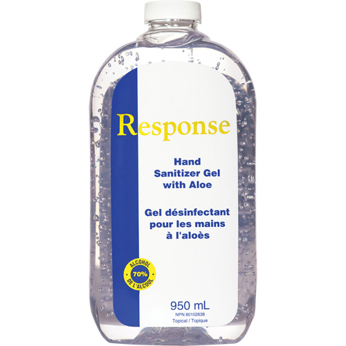 Response&reg; Hand Sanitizer Gel with Aloe, 950 ml, Refill, 70% Alcohol Ontario Packaging