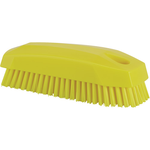 Hand Brush, Stiff Bristles, 5" Long, Yellow Ontario Packaging