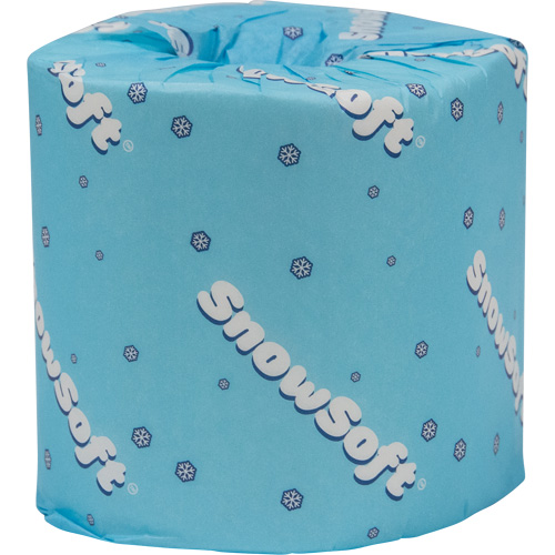 Papier hygi&eacute;nique de premi&egrave;re qualit&eacute; Snow Soft, 2 Pli, 420 Feuilles/Rouleu, Longueur 122', Blanc Ontario Packaging