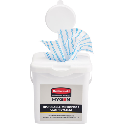 Seau de chargement pour chiffons microfibres, Blanc Ontario Packaging