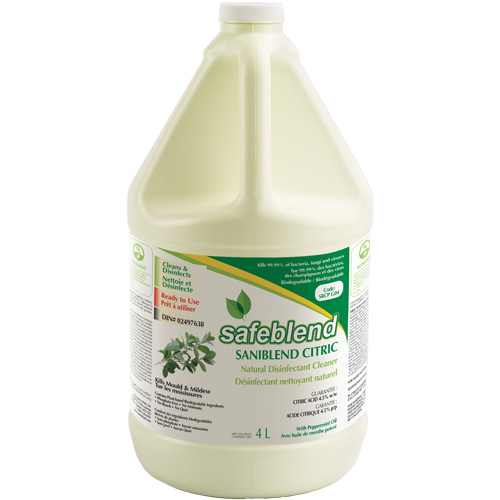 Nettoyant d&eacute;sinfectant CITRIC &agrave; l'huile de menthe poivr&eacute;e, 4 L, Cruche Ontario Packaging