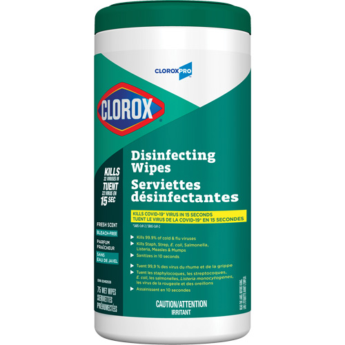 Lingettes d&eacute;sinfectantes, 75 lingettes Ontario Packaging