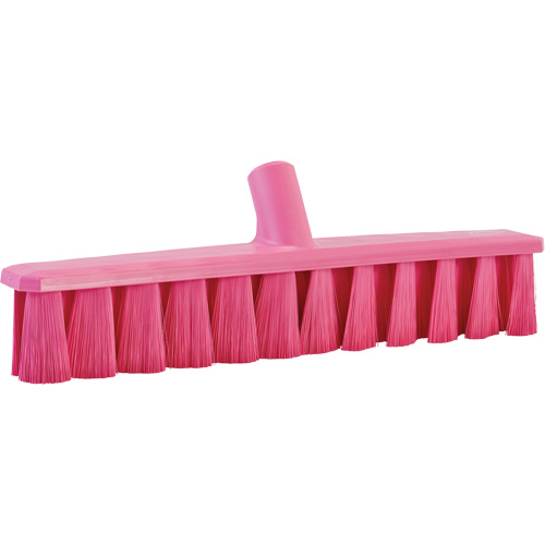 UST Soft Push Broom, Fine Bristles, 15-1/4", Polyester, Pink Ontario Packaging