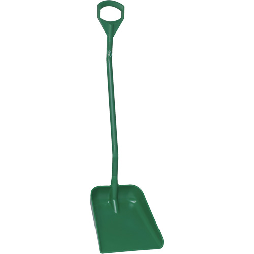 Ergonomic Large Blade Shovel, 51" Length, Plastic, Green Ontario Packaging