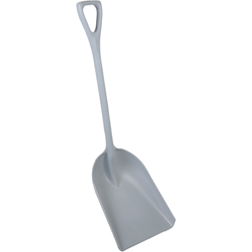Pelle monobloc perceptible par d&eacute;tecteur de m&eacute;tal, Lame 13-3/4" x 17", Longueur de 42-1/2", Plastique, Gris Ontario Packaging