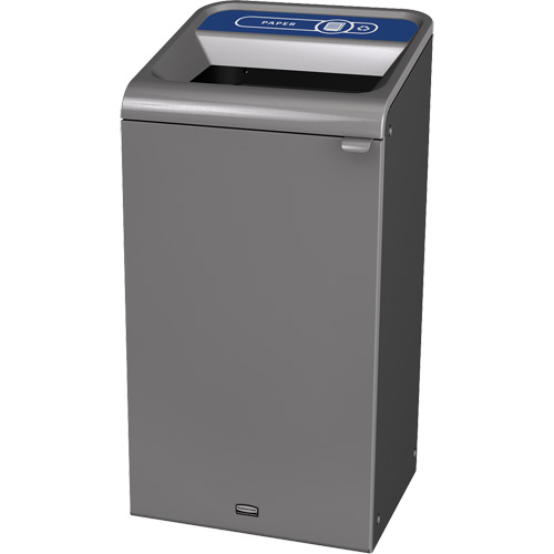 Configure Paper Waste Container, Bulk/Curbside/Deskside, Steel, 23 US gal. Ontario Packaging