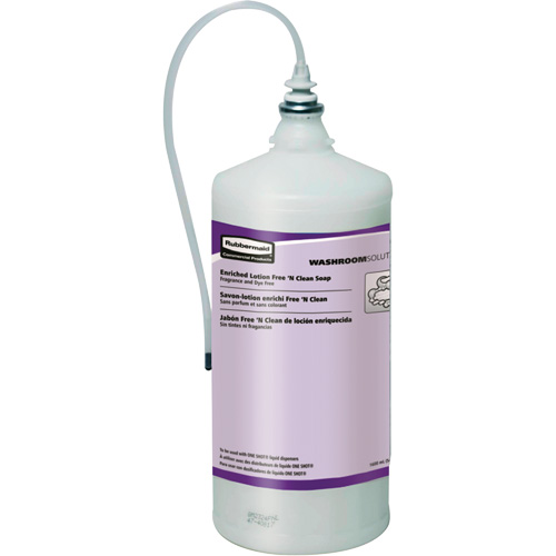 Recharge de savon liquide sans parfum et sans colorant OneShot, Cr&egrave;me, 1600 ml, Sans parfum Ontario Packaging