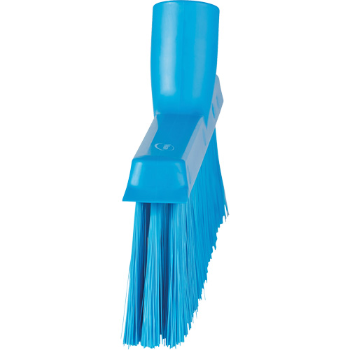 Balai biseaut&eacute; avec pas de vis inclin&eacute;, Crins Moyen, 10", Polyester, Bleu Ontario Packaging
