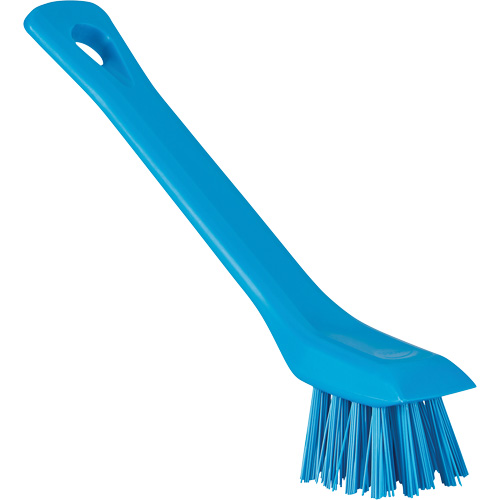 Brush with Scraping Edge, Stiff Bristles, 6" Long, Blue Ontario Packaging
