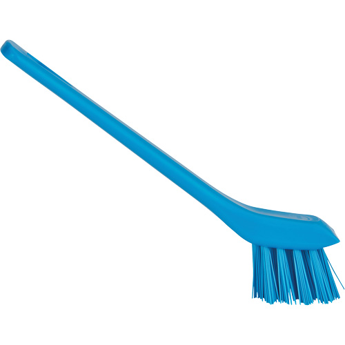 Brush with Scraping Edge, Stiff Bristles, 6" Long, Blue Ontario Packaging
