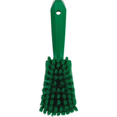Brosse &agrave; r&eacute;curer avec manche court, Soies Doux, Longueur de 10-1/2", Vert Ontario Packaging
