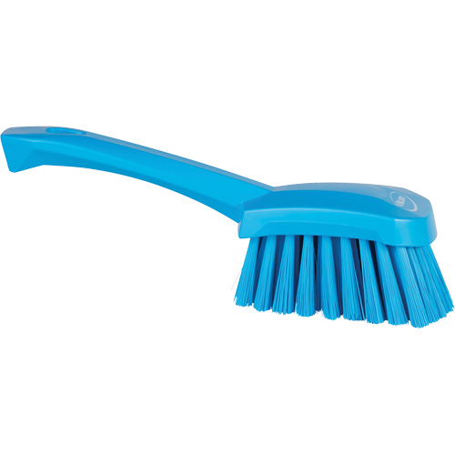 Brosse &agrave; r&eacute;curer avec manche court, Soies Doux, Longueur de 10-1/2", Bleu Ontario Packaging