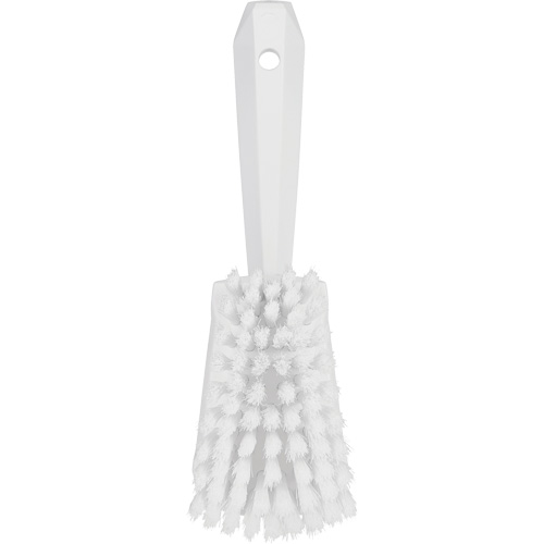 Brosse &agrave; r&eacute;curer avec manche court, Soies Doux, Longueur de 10-1/2", Blanc Ontario Packaging
